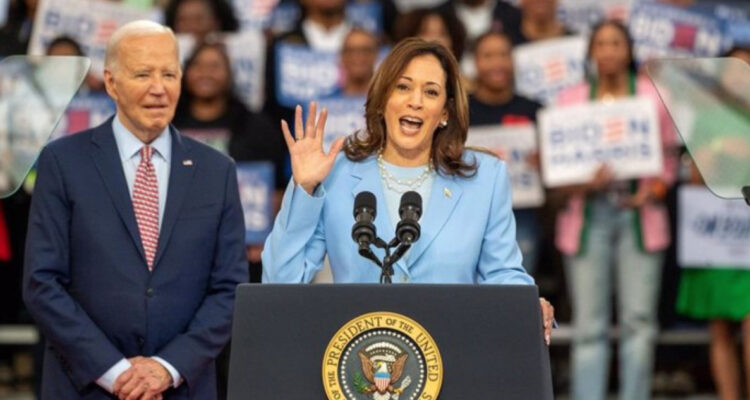 Imagen de archivo de Kamala Harris y Joe Biden
