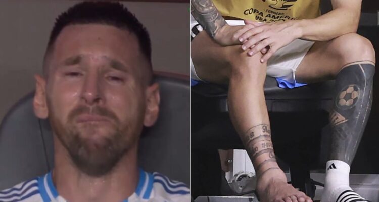 Lionel Messi y su tobillo tras lesionarse en la final de la Copa América 2024