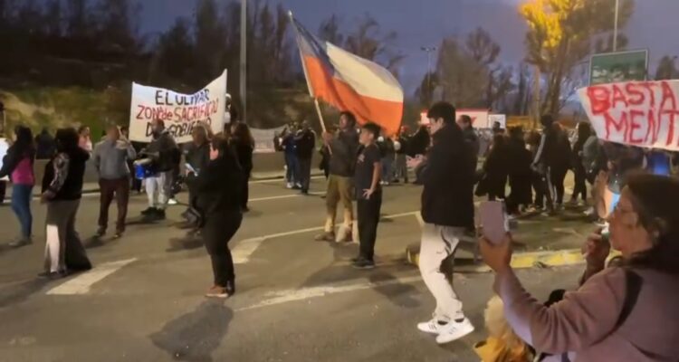 Manifestación de damnificados en Viña del Mar