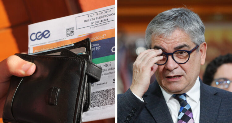 imagen contexto de cuentas de la luz y el ministro de hacienda, mario marcel