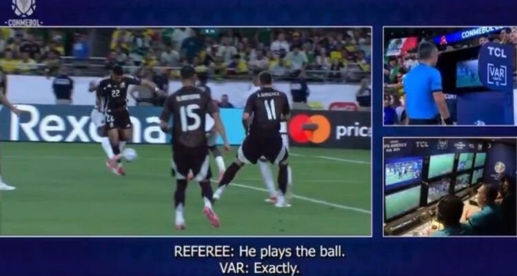 El VAR y su correcta intervención en el México-Ecuador de Copa América 2024