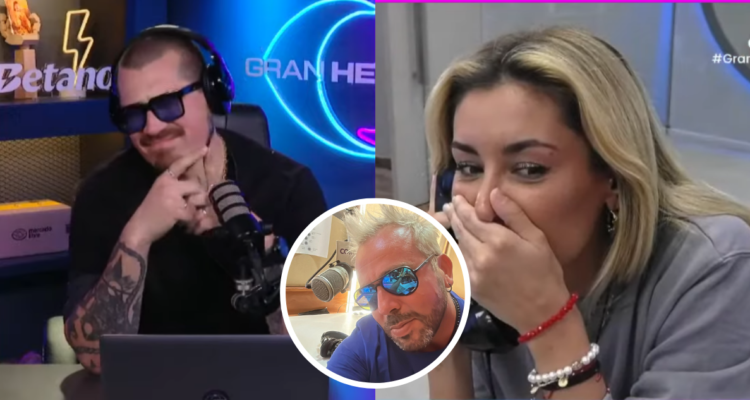 Claudio Michaux (izquierda) y Camila Andrade (derecha) en referencia a llamada de Francisco Kaminski en Gran Hermano