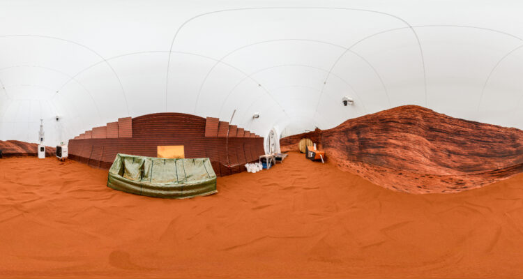 Interior de la misión CHAPEA, la primera tripulada análoga en Marte