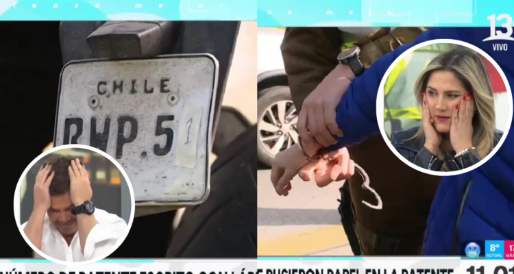 Capturas de motorista detenido en fiscalización en vivo por broma de sus amigos