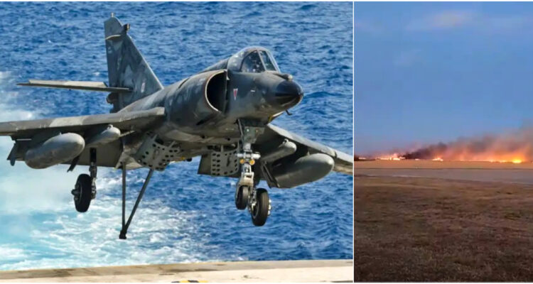 Muere piloto de la Fuerza Aérea Argentina tras estrellarse su cazabombardero en entrenamiento nocturno