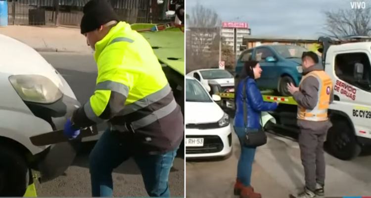 Mujer evita sanción de Carabineros