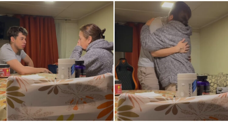 Nicolás Burgos sorprendió a su mamá antes de París 2024 y emociona en redes.