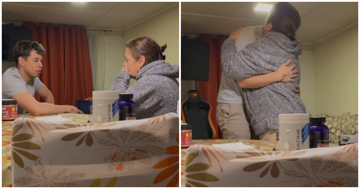 Nicolás Burgos sorprendió a su mamá antes de París 2024 y emociona en redes.