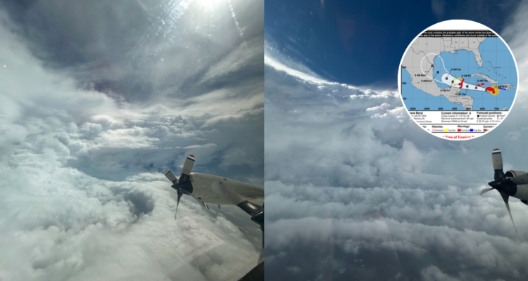 Hurricane hunters: el seguimiento al catastrófico Beryl desde los aviones cazadores de huracanes