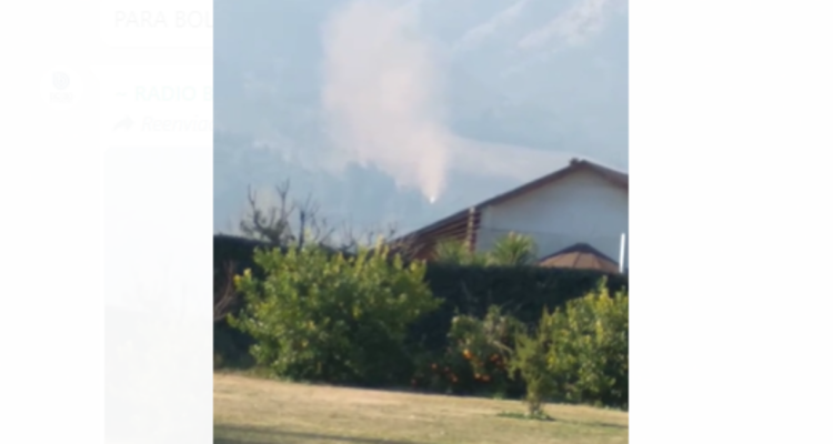 Rompimiento de cañería en Paine