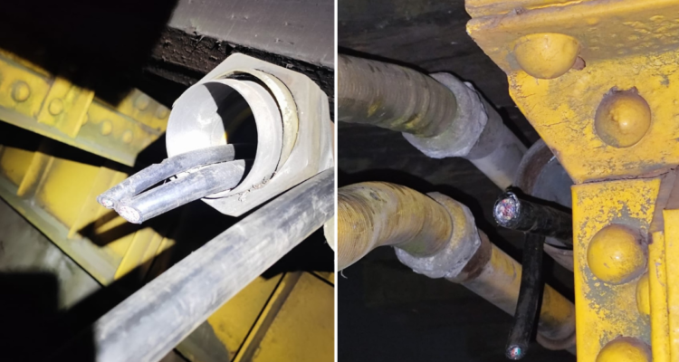 EFE Sur denuncia robo de cables a la altura de Cerro Chepe en Concepción: servicio presentó retrasos