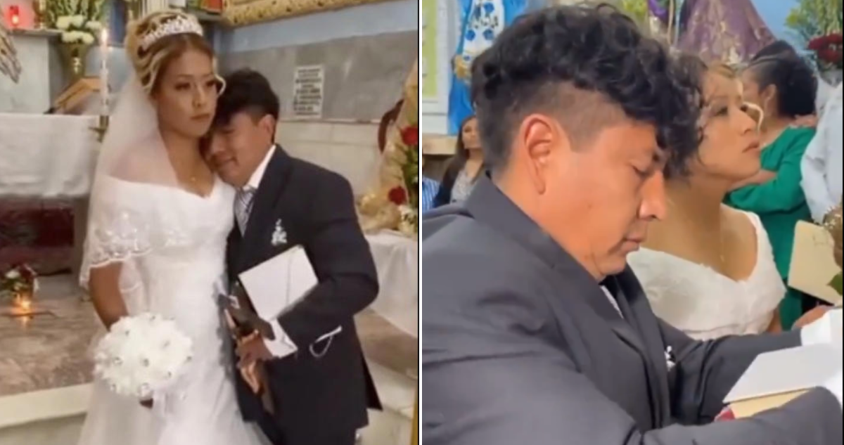 Novio llega borracho a boda y es viral