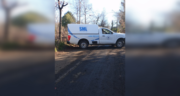 Camioneta del SML por osamentas encontradas en Curacautín