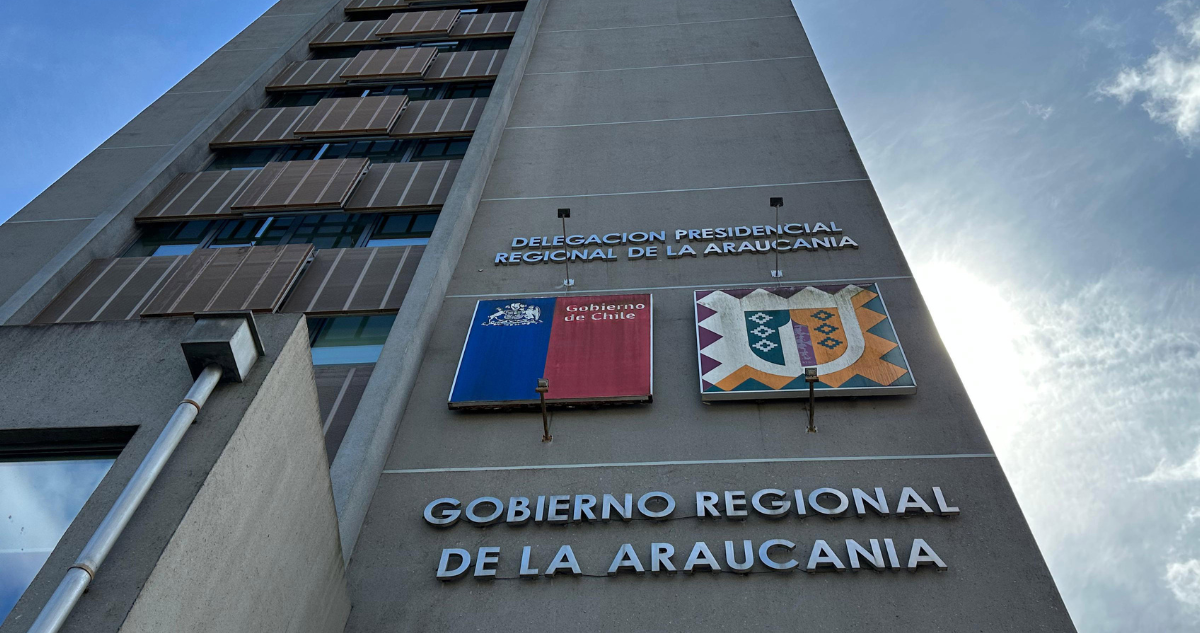 Fachada de GORE Araucanía por carta de Partido Social Cristiano