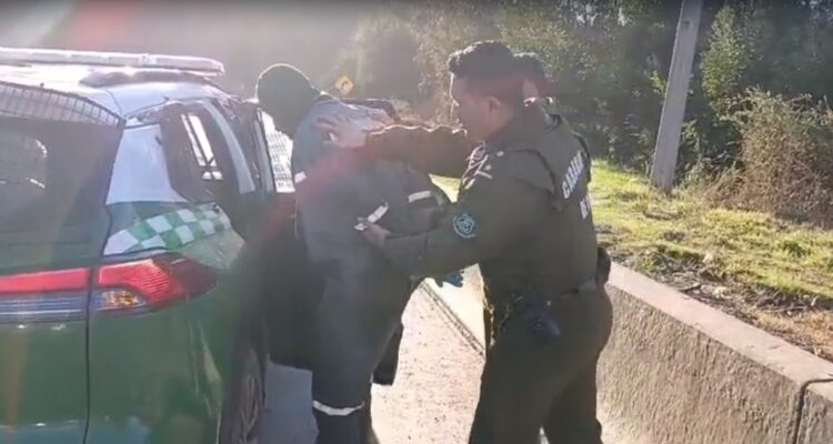 ex carabinero detenido por robo frustrado en Lota