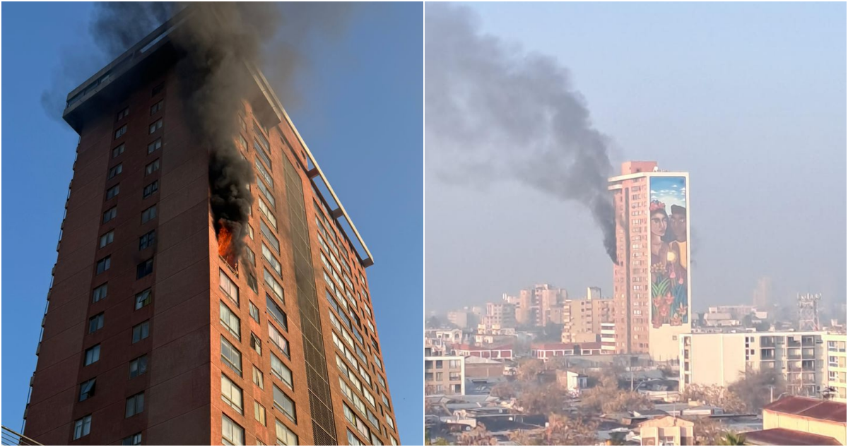 Una persona muerta deja incendio en departamento de Santiago