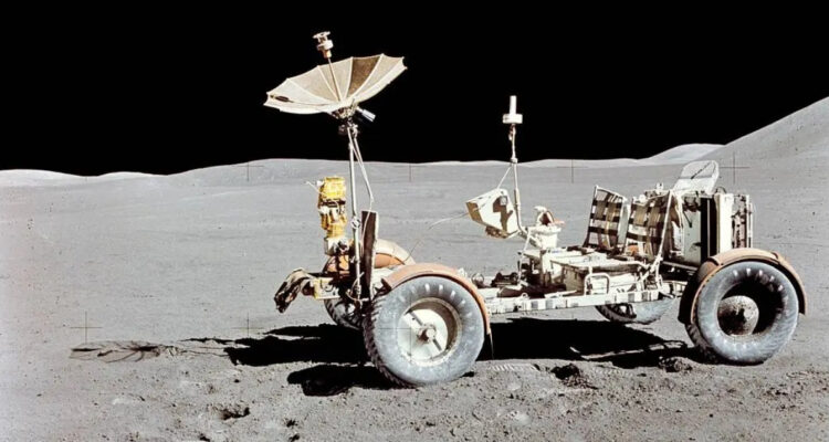 Vehículo que se utilizó para el primer paseo en jeep por la Luna