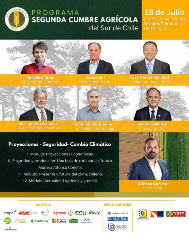 Agricultores de Malleco afinan detalles para segunda Cumbre Agrícola del Sur de Chile