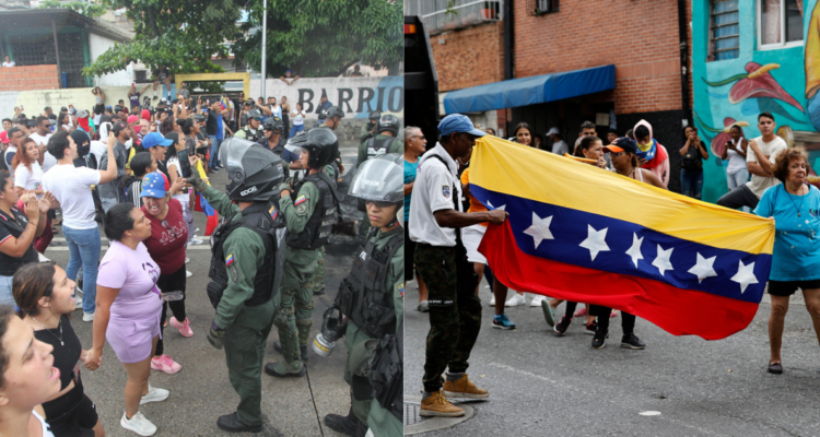Masivas manifestaciones con cacerolazos se toman las calles de Caracas tras elecciones en Venezuela