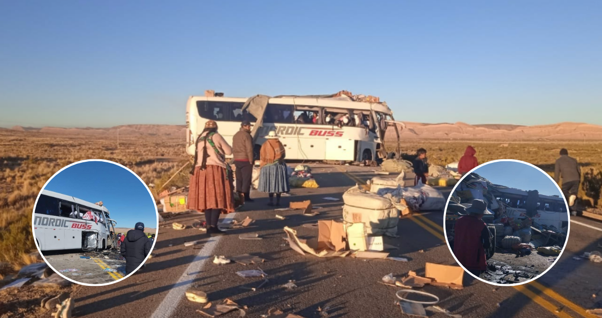 Trágico accidente en Bolivia: choque entre camión y bus con destino a Chile deja 10 muertos