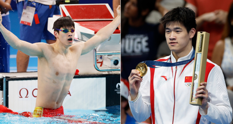Nadador chino logra el oro en los 100 metros libres con récord mundial incluido en los JJOO de París 2024.