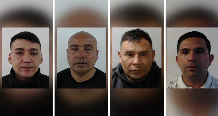 Fotografías de reos fugados de centro penitenciario de Valparaíso