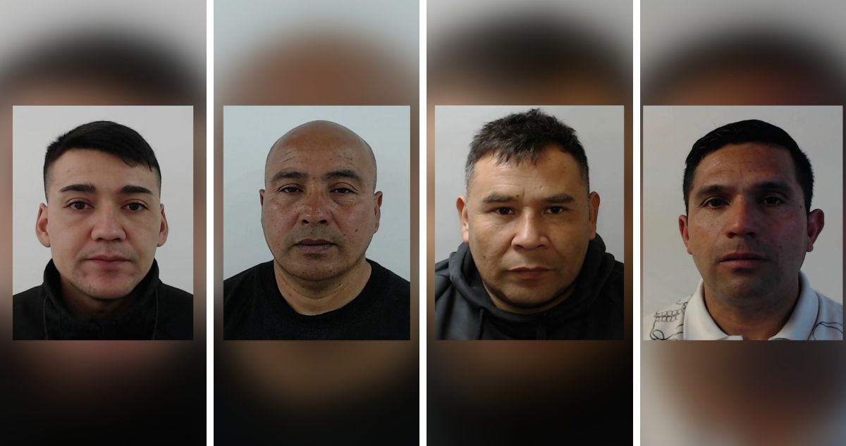 Fotografías de reos fugados de centro penitenciario de Valparaíso