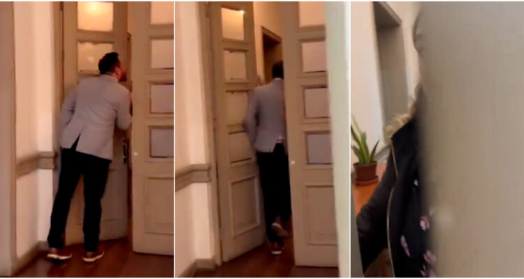 Revelan video de Felipe Cruz en sede de RN: fue denunciado por agresión y PDI lo condujo a declarar