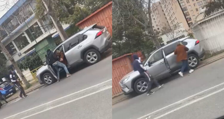 Video muestra robo de vehículo afuera de colegio en Independencia: hay tres menores detenidos