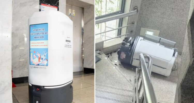 Robot administrativo “muere” tras caer de unas escaleras en Corea del Sur: sería un aparente suicidio