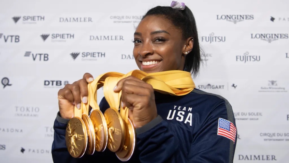 Simone Biles y sus medallas de oro | EFE