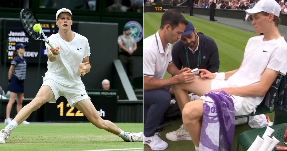 Jannik Sinner cae eliminado ante Daniil Medvedev de Wimbledon.