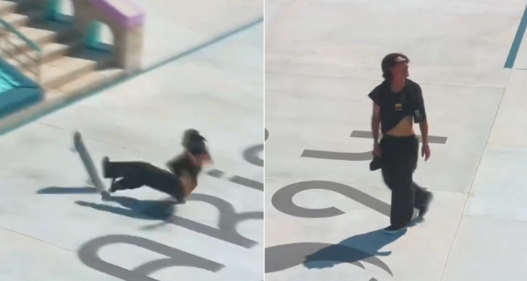 El feo gesto de skater colombiano tras perder en la final de los JJOO.