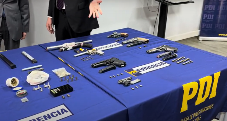 taller artesanal de fabricación de armas en Chillán