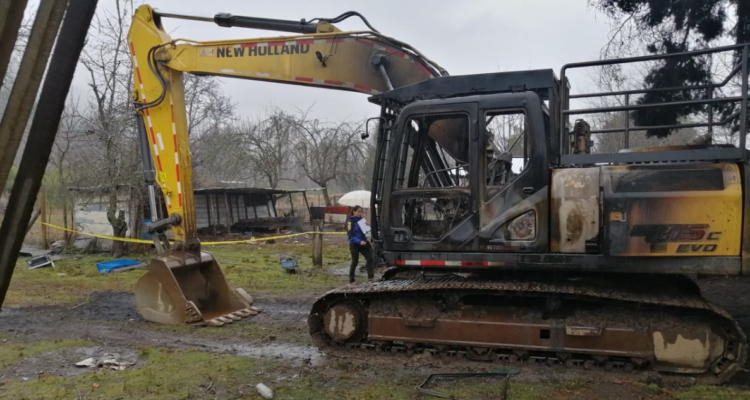 Ataque incendiario en Curacautín