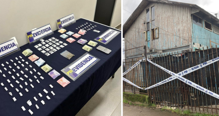 Desarticulación puntos de venta de droga en Valdivia