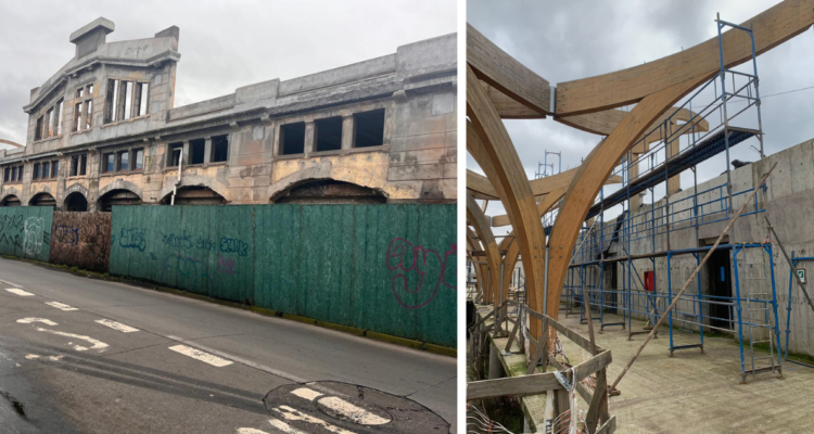 Avanzan obras de techumbre de Mercado de Temuco