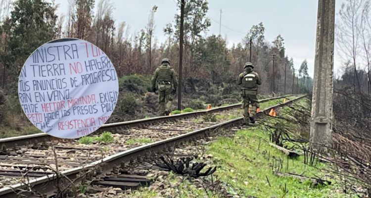Parlamentarios criticaron el sabotaje de vía férrea en Ercilla: llaman al Gobierno a tomar medidas