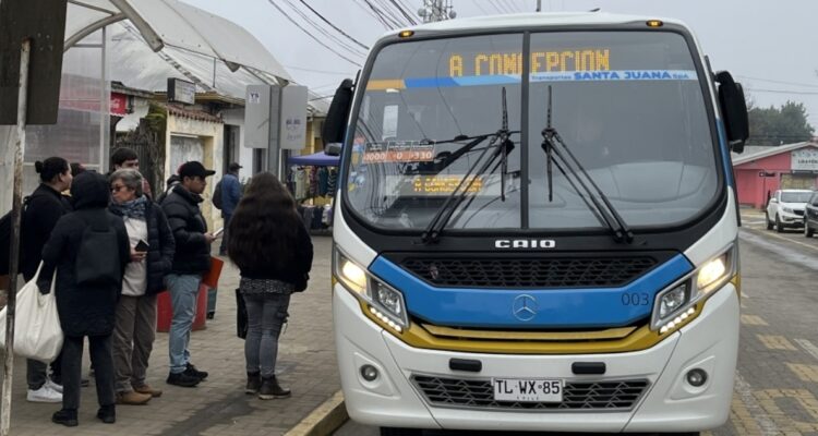 INAUGURAN PRIMER SERVICIO DE TRANSPORTE PÚBLICO SUBSIDIADO ENTRE CONCEPCIÓN Y SANTA JUANA