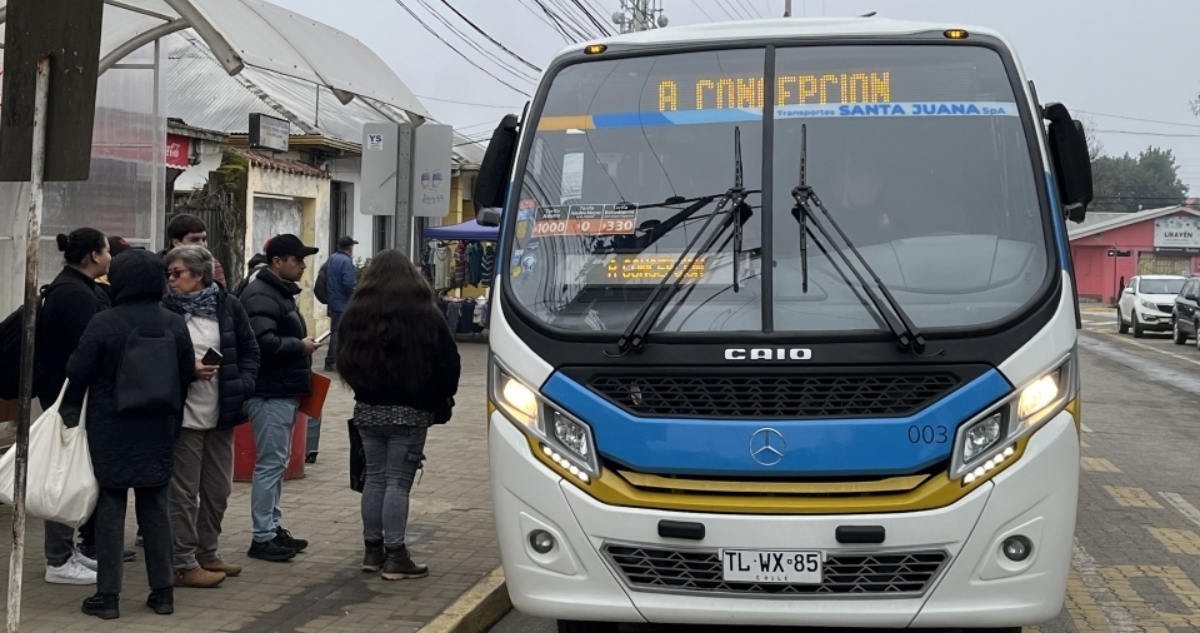 INAUGURAN PRIMER SERVICIO DE TRANSPORTE PÚBLICO SUBSIDIADO ENTRE CONCEPCIÓN Y SANTA JUANA