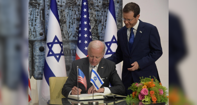 Tras retiro de Biden presidente de Israel le agradece por ser un verdadero aliado del pueblo judío