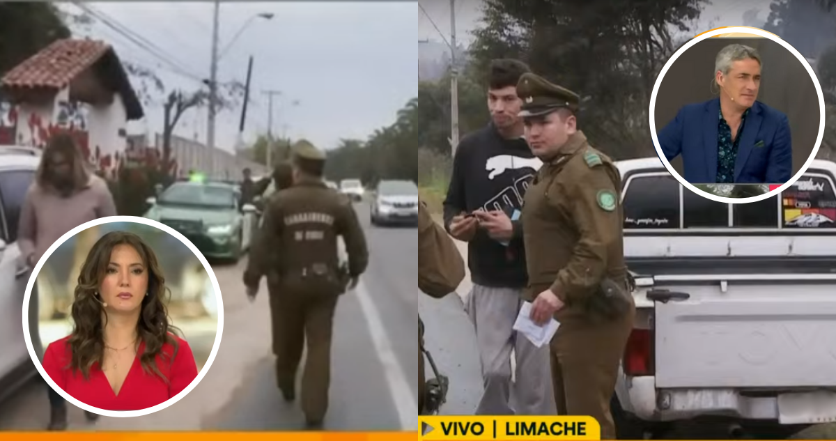 Capturas de Canal 13 sobre supuesto ataque a equipo de Tu Día