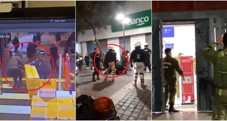 Turba saqueó tienda de retail en pleno centro de Santiago y agredieron a guardia que frustró asalto