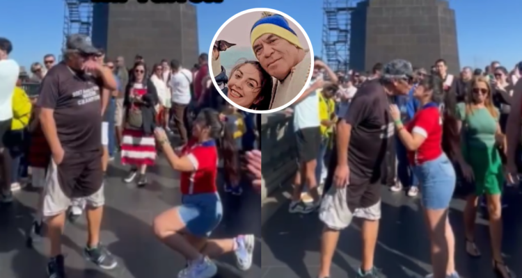 Turrón de Millenium Show y su pareja, Patricia Cid, en pedida de matrimonio en Brasil