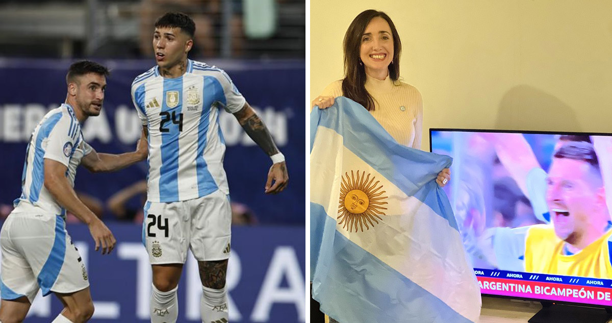 Enzo Fernández fue blindado por la vicepresidenta de Argentina, la libertaria Verónica Villarruel.