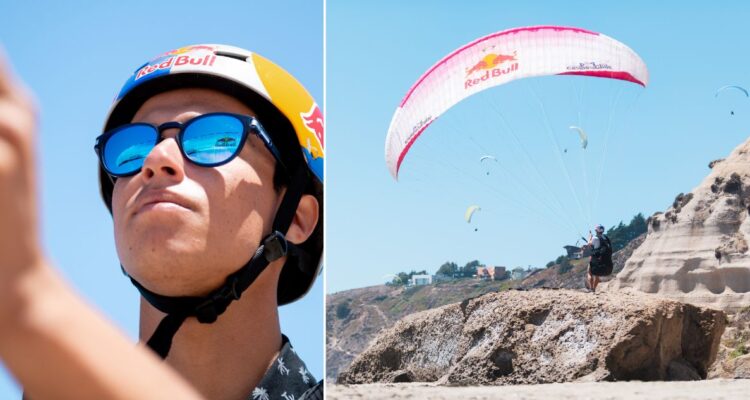 Victor Bicho Carrera a la tercera fecha del Mundial de Parapente acrobático