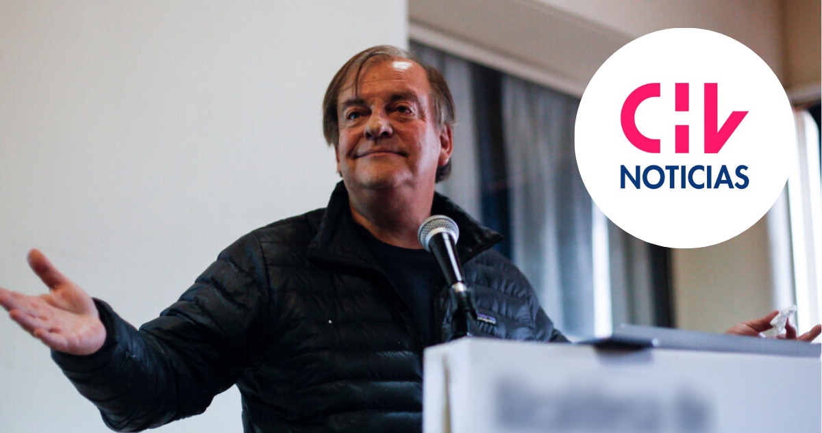 Francisco Vidal (fondo) y logo de CHV (miniatura)