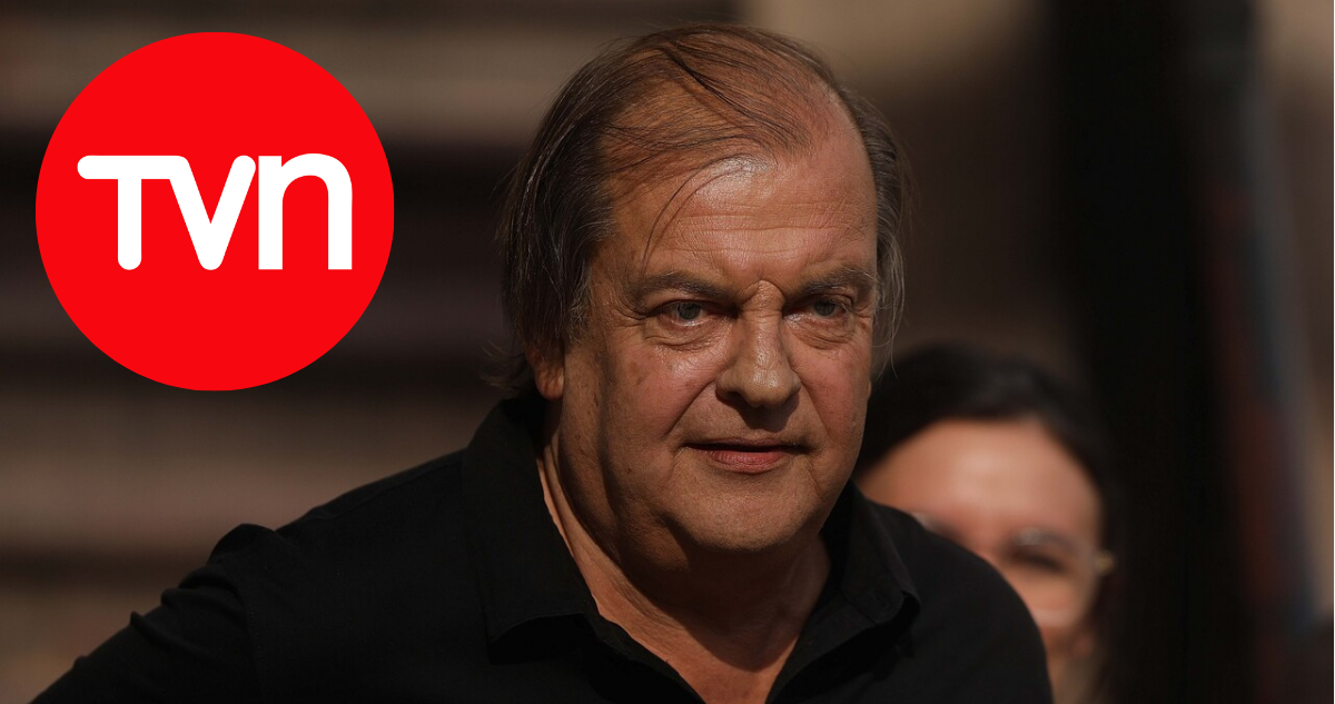 Francisco Vidal y logo de TVN en referencia a declaraciones sobre canales de TV