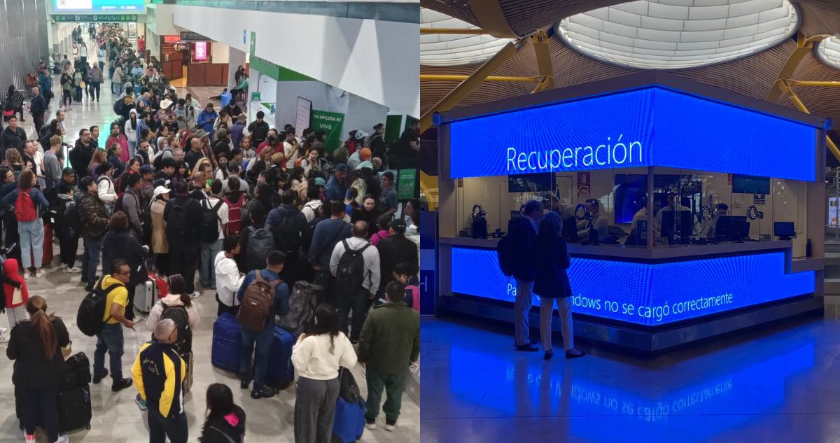 VIDEOS | Aglomeraciones y caos: así se vivió el fallo de Microsoft en diferentes aeropuertos del mundo