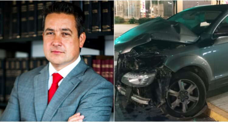 Abogado Vinko Fodich protagonizó accidente ebrio y contra el tránsito en Providencia: marcó 1,84